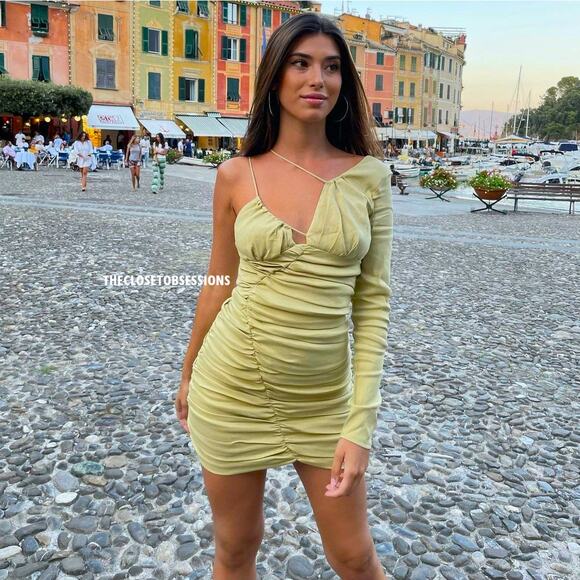 ZARA BLOGGER FAVE!!! Short Asymmetric Dress NWT LAST ONE!!! - Picture 5 of 16